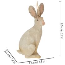 Itens Figura de coelhinho da páscoa para pendurar decoração de páscoa polyresin H9.5cm 4pcs