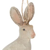 Itens Figura de coelhinho da páscoa para pendurar decoração de páscoa polyresin H9.5cm 4pcs