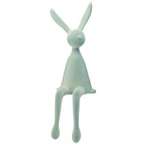 Itens Banco de Borda de Coelho da Páscoa Coelho Sentado – 2ª Escolha – Cinza-Verde Flocado 56cm