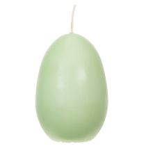 Itens Velas de Páscoa em formato de ovo, verdes, 9 cm, 20 h, 6 unidades