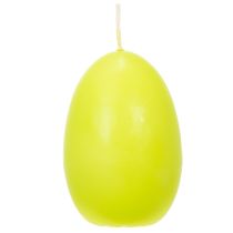 Itens Velas de Páscoa em formato de ovo, verde limão, 9 cm, 20 h, 6 unidades