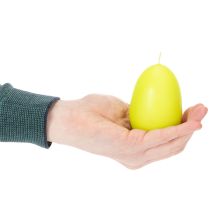 Itens Velas de Páscoa em formato de ovo, verde limão, 9 cm, 20 h, 6 unidades