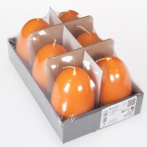 Itens Vela em formato de ovo para decoração de Páscoa, perfeita para criar um ambiente festivo em casa, 9 cm, 20 h, 6 unidades.