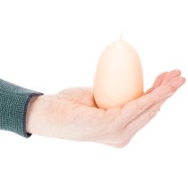 Itens Velas de Páscoa em formato de ovo, com estampa de pêssego, Ø6cm, A9cm, 6 unidades