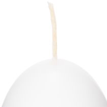 Itens Velas de Páscoa em formato de ovo, velas especiais para a Páscoa, brancas, 9 cm, 6 unidades