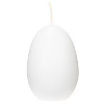 Itens Velas de Páscoa em formato de ovo, velas especiais para a Páscoa, brancas, 9 cm, 6 unidades