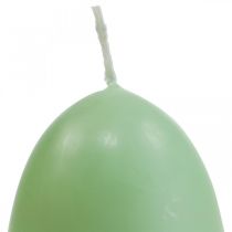 Velas de Páscoa forma de ovo, velas de ovo Verde Páscoa Ø4.5cm A6cm 6uds