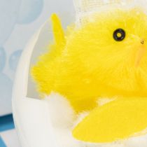 Itens Decoração de Páscoa em forma de pintinho, pintinho de chenille na banheira, amarelo, 9 cm