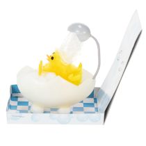 Itens Decoração de Páscoa em forma de pintinho, pintinho de chenille na banheira, amarelo, 9 cm