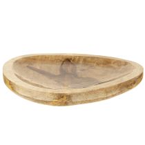 Itens Prato Páscoa Prato Decorativo Madeira Coelho em Ovo Natural 25x26cm