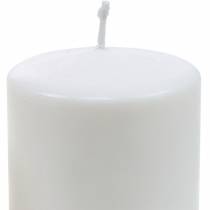 Vela pilar PURE 130/70 vela de cera natural com decoração de vela de cera de colza