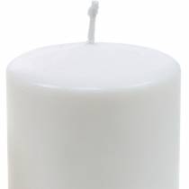 Itens Vela pilar PURE 130/70 vela de cera natural com decoração de vela de cera de colza