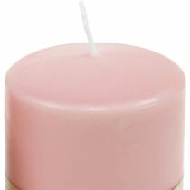 Vela pilar PURO 90/70 vela de cera natural rosa decoração sustentável vela