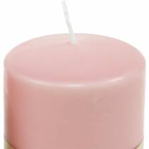 Itens Vela pilar PURO 90/70 vela de cera natural rosa decoração sustentável vela