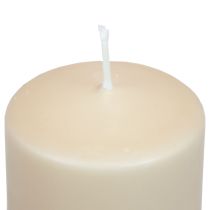 Itens Vela pilar PURE velas Wenzel bege 130/60mm