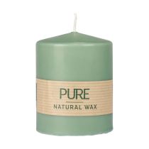 Vela pilar PURE verde esmeralda Velas Wenzel 90/70mm