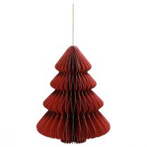Itens Árvore de Natal de papel Bordeaux Pingente de Natal Alt.20cm
