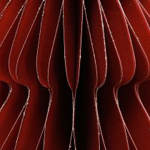 Itens Árvore de Natal de papel Bordeaux Pingente de Natal Alt.20cm