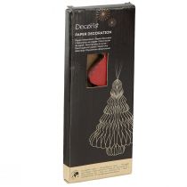 Itens Árvore de Natal de papel Bordeaux Pingente de Natal Alt.20cm