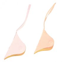 Itens Enfeites de Natal de papel, rosa-damasco vintage, Ø8cm, conjunto de 4