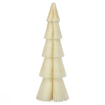 Itens Árvore de Natal de papel Árvore de Natal de papel branca, dourada Alt.60cm