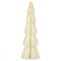Árvore de Natal de Papel Pequena Ouro Branco Alt.30cm