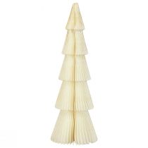 Itens Árvore de Natal de Papel Pequena Ouro Branco Alt.30cm