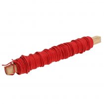 Fio de cabo de papel enrolado Ø0,8mm 22m vermelho