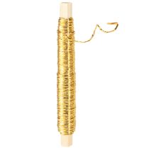 Itens Fio de cabo de papel envolto em ouro Ø0,8mm 22m