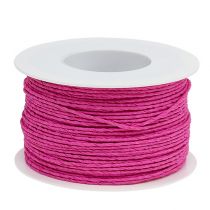Fio de papel enrolado Ø2mm 100m rosa