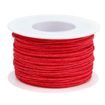 Fio de cabo de papel enrolado Ø2mm 100m vermelho