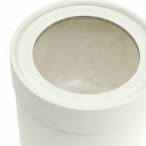 Itens Floreira redonda em cartão creme Ø10/12cm conjunto de 2