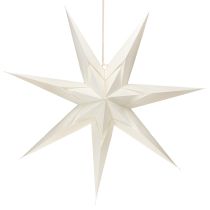 Itens Estrela de papel, branco creme, estrela grande para pendurar, 60 cm