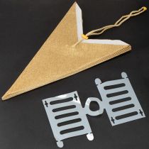Itens Luzes de Natal em formato de estrela, decoração de estrela de papel, festiva e elegante.