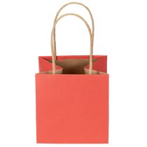 Itens Sacola de presente de papel com estampa de fita, 12 cm, pacote com 8 unidades