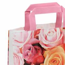 Saco de papel rosa 22cm x 10cm x 28cm 25pcs