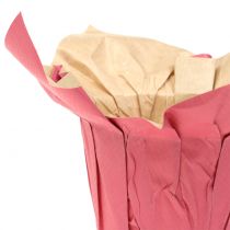 Vaso de papel rosa Ø10cm 12 unidades