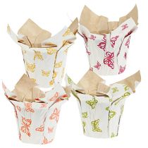 Pote de papel Ø12cm Alt.9cm com padrão 8 unidades