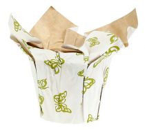 Pote de papel Ø12cm Alt.9cm com padrão 8 unidades