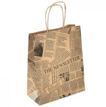 Sacos de papel sacos de papel sacos de presente 18x9cm jornal 50un
