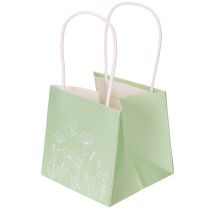 Itens Sacola de presente com estampa floral, sacola pequena para ocasiões especiais, 12 cm, 12 unidades
