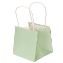 Itens Sacola de presente com estampa floral, sacola pequena para ocasiões especiais, 12 cm, 12 unidades