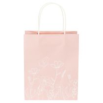 Itens Sacolas de papel para presentes, ideais para embalagens atraentes e práticas, 20 cm, pacote com 6 unidades.