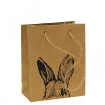 Itens Saco de presente Saco de papel de Páscoa coelhinho marrom 12×6×15cm 8 unidades