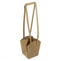 Itens Sacos de papel alça para plantador papel natural 11,5×11,5×18,5cm 8 un