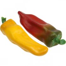 Itens Decoração de vitrine de páprica, decoração vegetal, cores sortidas, Alt.14cm, 4 peças