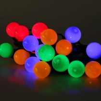 Itens Luzes de festa coloridas para 20 LEDs externos de 9,5 m