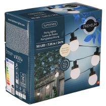 Itens Iluminação para festa LED bola de luz corrente branco quente L735cm