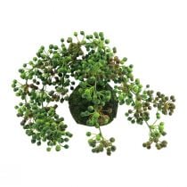 Fio de contas bola de musgo artificial plantas artificiais verde 38cm