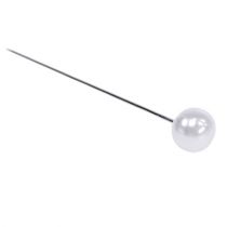 Itens Agulhas cabeça pérola branca Ø8mm L65mm 55 un